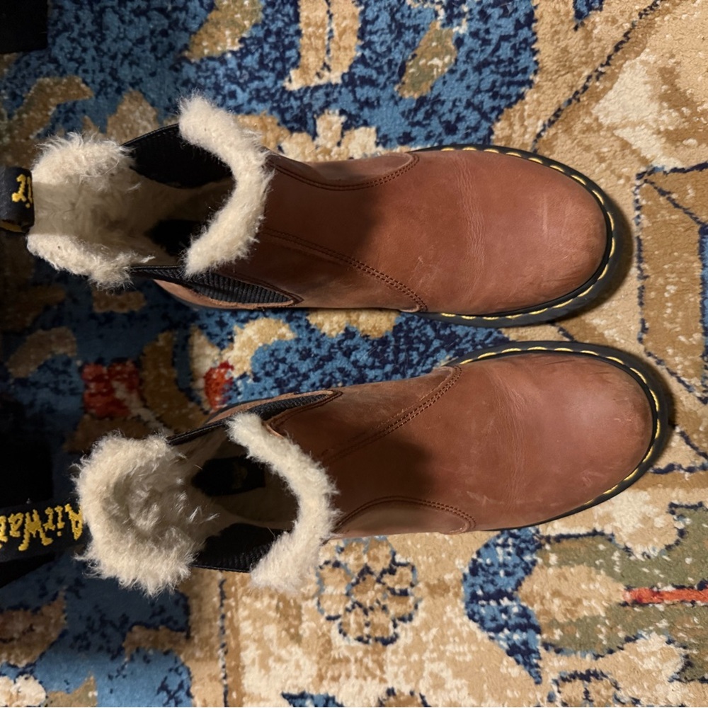 Dr. Martens 2976 fur lined Chelsea boots size 7 - Picture 3 of 7